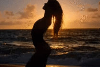 巴西海滩美女图片