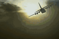 飞机起飞gif动态图片