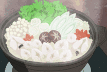 火锅煮杂锦蔬菜动画图片