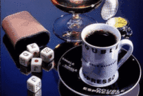 骰子与咖啡动态图片