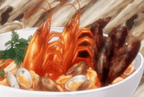 一份海鲜大餐动画图片