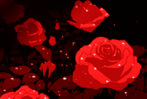 亮晶晶红玫瑰花gif素材