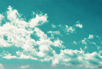 天空中飘过的白云gif图片