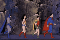 超人走路掉进陷阱里gif图片