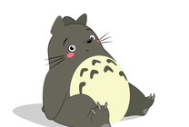胖嘟嘟的龙猫做操动画图片