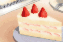 草莓小蛋糕动画图片