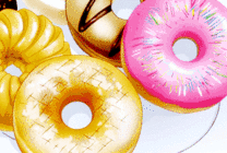 各式各样的甜圈圈动画图片