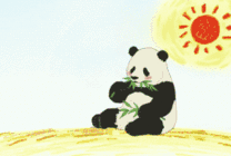 熊猫一天的幸福生活动画图片