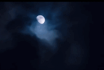 乌云遮住了月亮gif图片