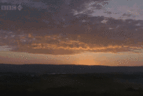 黄昏美丽的云彩gif图片