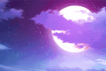 白云遮住了月球gif图片