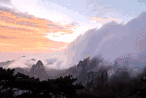 太阳落山的美景gif图片