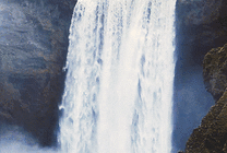 高山上的瀑布GIF图片
