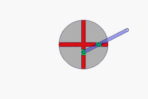 036_圆盘主动连杆做平面运动GIF动态图