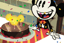 米老鼠过生日GIF图片