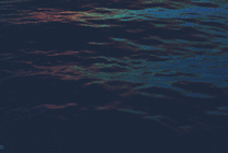 黄昏海水荡漾起伏GIF图片