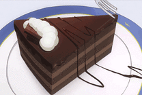 巧克力蛋糕GIF图片