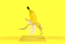 卡通香蕉跳舞gif图片