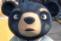 小狗熊表情变化动画图片