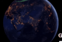 地球夜景动态图片