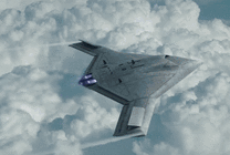 无人侦察机在高空飞行gif图片
