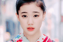 穿和服的日本美女GIF图