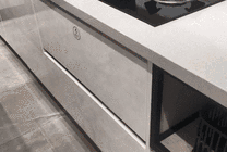 厨房不锈钢拉篮GIF图片