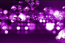 紫色水晶坠落GIF图片