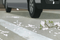飘落在地上的残花动画图片