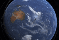 地球旋转GIF图片
