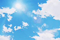 蓝天白云美景GIF图片