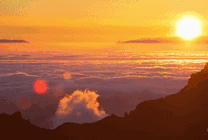 日落西山美景动态gif图片