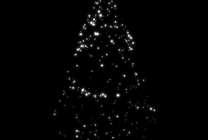 闪亮的简约圣诞树GIf素材