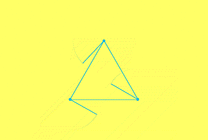 画圈圈的三角形GIf素材图片