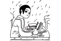漏雨的教室动画图片