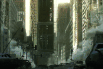 超级变形金刚站起来保卫城市gif图片