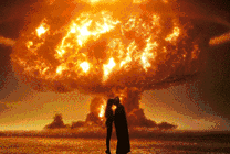 世界末日的到来核武器爆炸情侣灰飞烟灭gif图片