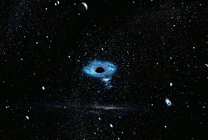 宇宙黑洞把所有星球都吸入里面gif图片