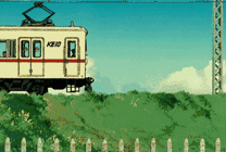 日本电车动画图片