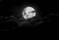 乌云在月亮下随风飘动gif图片
