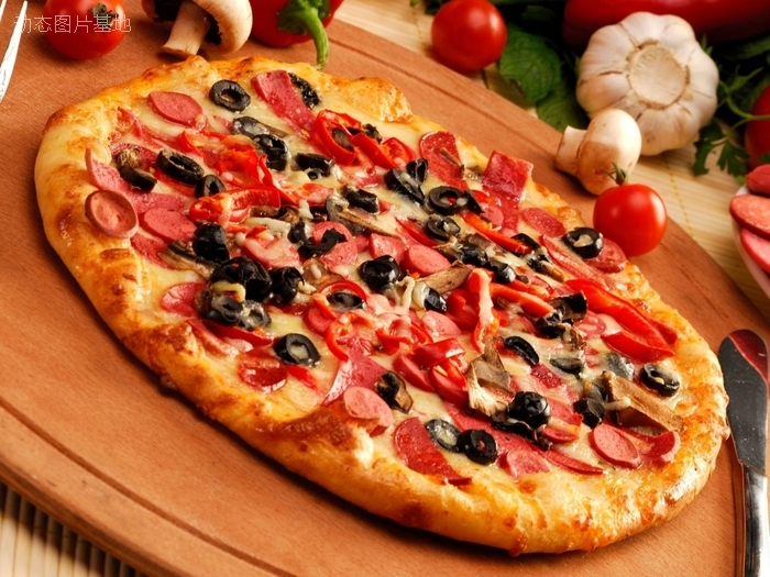 图片描述：披萨，Pizza,尺寸：1024X768px 