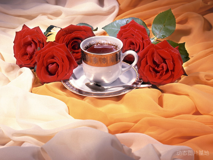 图片描述：玫瑰花，玫瑰，红玫瑰，杯子,尺寸：1600X1200px 