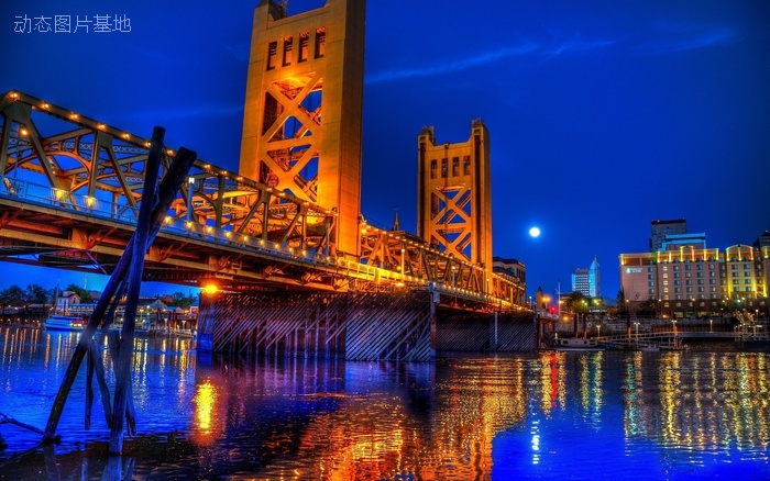 图片描述：大桥，夜景，唯美，伦敦塔桥,尺寸：2560X1600px 