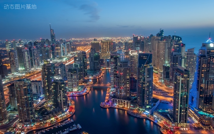 图片描述：城市，高楼，建筑，迪拜,尺寸：2560X1600px 