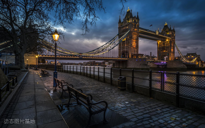 图片描述：伦敦塔桥,尺寸：1920X1200px 