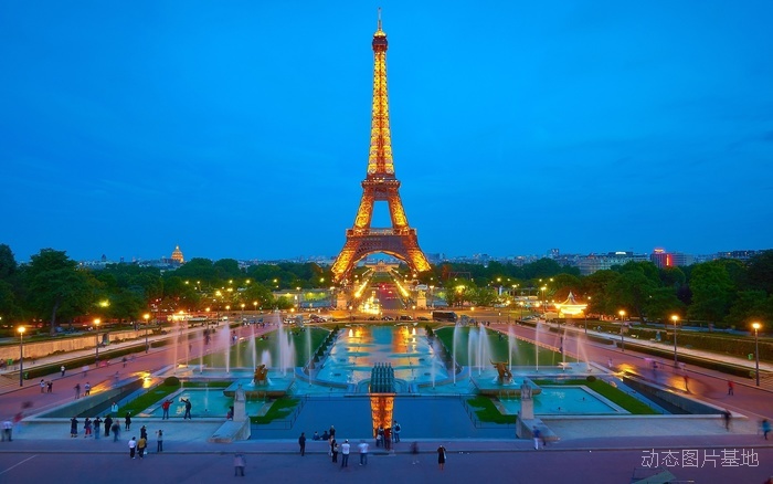 图片描述：，埃菲尔铁塔，巴黎铁塔，唯美，夜景,尺寸：2560X1600px 