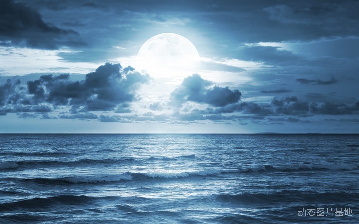 图片描述：月球，月亮，大海，月亮图片,尺寸：2560X1600px 