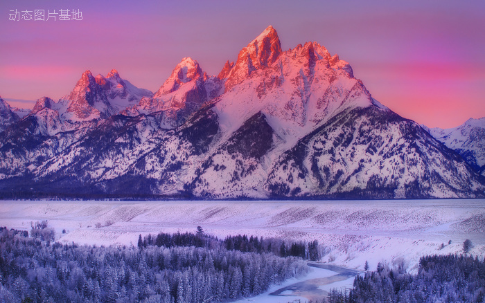 图片描述：雪山，自然美景,尺寸：2560X1600px 