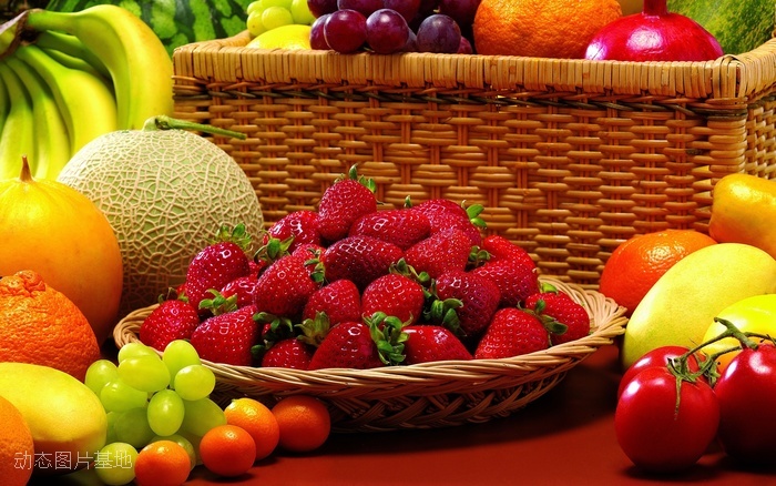 图片描述：水果，草莓，香蕉,尺寸：2560X1600px 