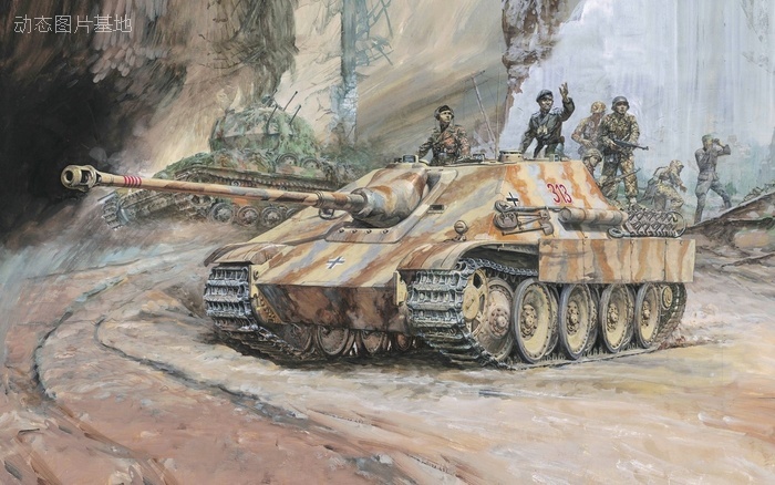 图片描述：坦克，黑豹,尺寸：1920X1200px 